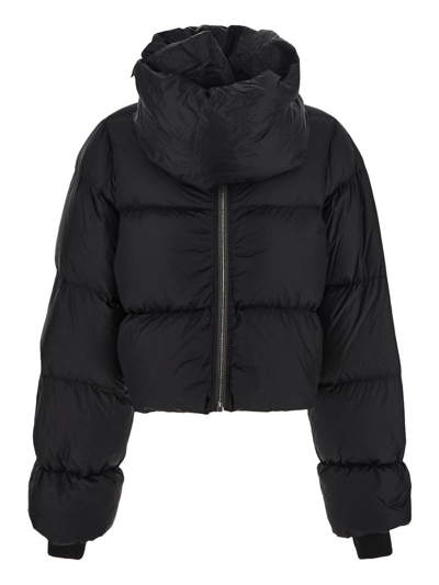 Shop Rick Owens Quilted Shell Down Jacket In Black
