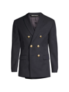 PALM ANGELS MEN'S PALM DOUBLE-BREASTED BLAZER