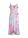 LILLY PULITZER WOMEN'S FONTAINE PRINTED KNEE-LENGTH WRAP DRESS