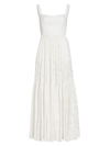 Michelle Smith X Saks Eva Tiered Maxi Dress In White