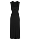 Hansen + Gretel Mood Ring Zanita Knit Midi-dress In Black
