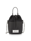 Maison Margiela 5ac Leather Bucket Bag In Black