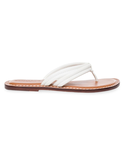 BERNARDO WOMEN'S MIAMI LEATHER THONG SANDALS