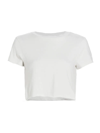 RE/DONE WOMEN'S 60S CROPPED SLIM T-SHIRT