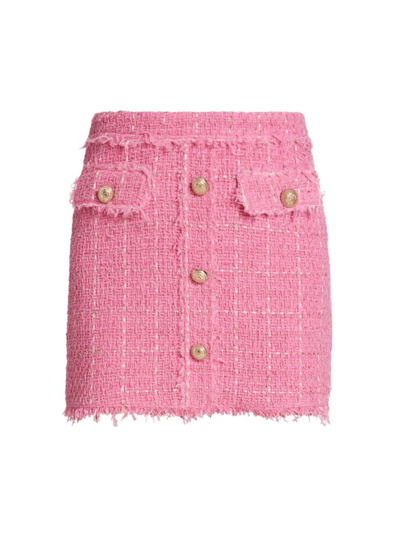 Generation Love Women's Sandra Tweed Miniskirt In Pink | ModeSens
