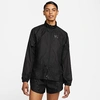 Nike Women's Air Dri-fit Running Jacket In Black/black
