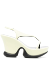 STELLA MCCARTNEY SHROOM SLINGBACK WEDGE 110MM SANDALS