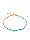 Monica Vinader Mini Nugget 18ct Yellow Gold-plated Vermeil Sterling-silver And Onyx Anklet In Gold