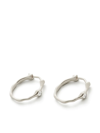 Monica Vinader Siren Diamond Small Recycled Sterling-silver And 0.0005ct Brilliant-cut Diamond Hoop Earrings In Silver