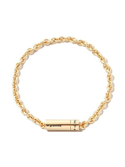 Le Gramme 18kt Yellow Gold 15gr Polished Link Bracelet