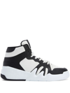 Giuseppe Zanotti Black & White Talon Sneakers In Black