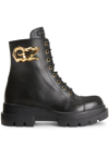 GIUSEPPE ZANOTTI TANKIE LEATHER ANKLE BOOTS