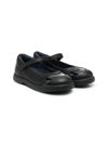 Camper Spiral Touch-strap Ballerinas In Black