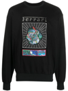 Ferrari Graphic-print Cotton Sweatshirt In Black