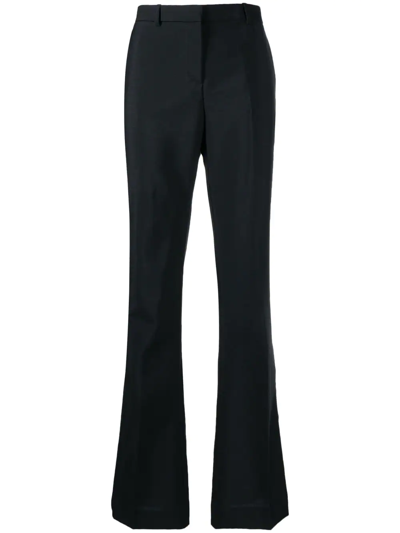 Versace Black Bell-bottom Tailored Trousers