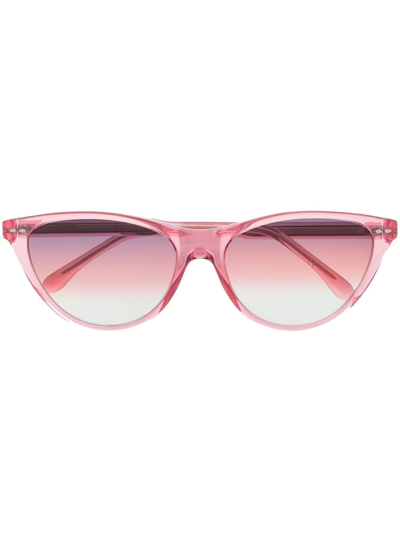 Isabel Marant Eyewear Cat-eye Logo Sunglasses In Pink