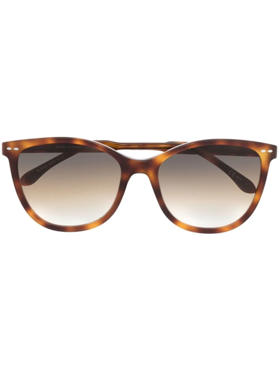 Isabel Marant Eyewear Tortoiseshell-effect Square Sunglasses In Brown