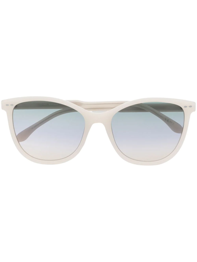 Isabel Marant Eyewear Round-frame Sunglasses In White