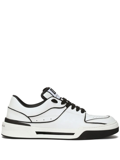 Dolce & Gabbana Trainers In Pelle Di Vitello Nappa Multicolore Per Uomo In White