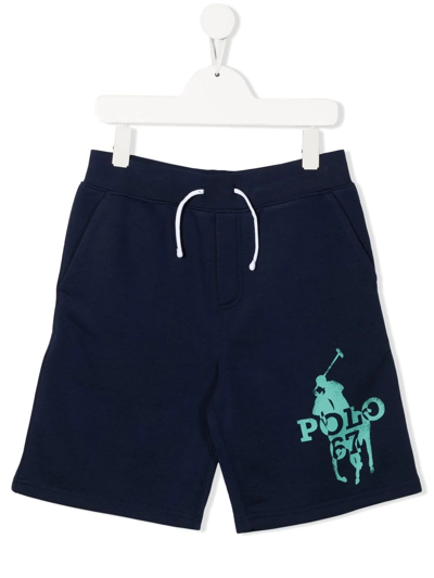 Ralph Lauren Kids' Logo-print Detail Shorts In Blue