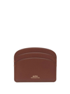 Apc Foil-print Cardholder In Brown