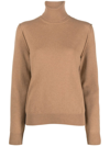 Maison Margiela Roll-neck Knitted Long-sleeve Jumper In Neutrals