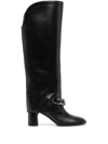 CASADEI VARENNE 100MM CHAIN-LINK TRIM BOOTS