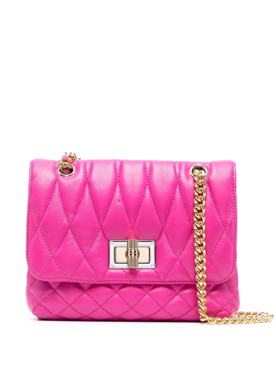 Lanvin Happy Quilted Crossbody Bag In Pink