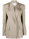 Low Classic Notched-collar Wool Jacket In Neutrals