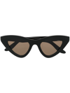Lapima Cat-eye Frame Sunglasses In Black