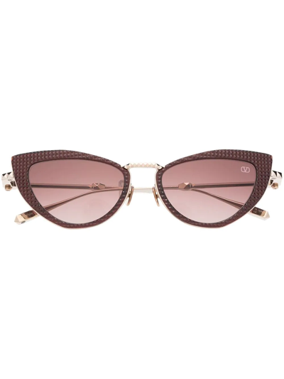 Valentino Eyewear Cat-eye Sunglasses In Brown