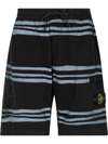 SUPREME X STONE ISLAND WARP STRIPE SHORTS