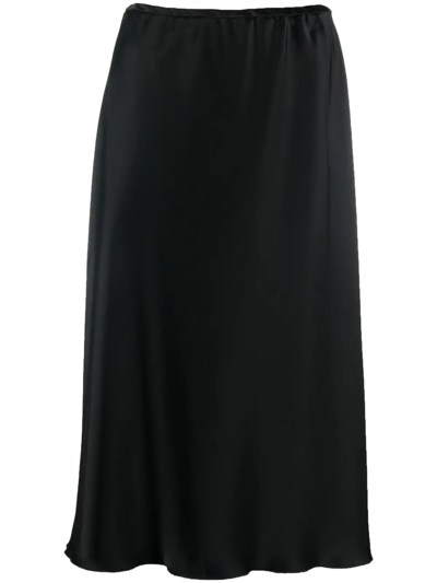 NANUSHKA SATIN-FINISH MIDI-SKIRT