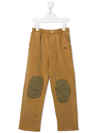 BOBO CHOSES KNEE-PATCH STRAIGHT-LEG TROUSERS