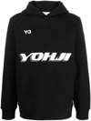 Y-3 LOGO印花棉连帽衫