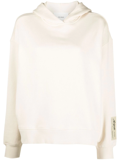 Axel Arigato Local Brand-embroidered Organic-cotton Hoody In Pale Beige