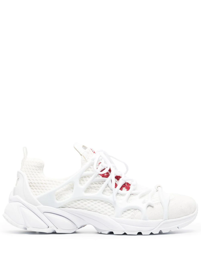 44 Label Group Panelled-design Low-top Sneakers In White