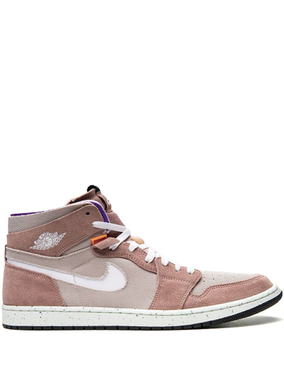 Jordan Air  1 Zoom Cmft Shoes In Fossil Stone White Fossi