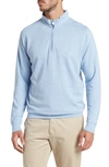 Peter Millar Crown Comfort Quarter Zip Pullover In Cottage Blue