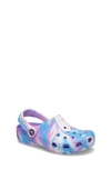 Crocs Kids' Classic Marbled Clog In White/pink
