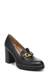 Naturalizer Callie-moc High-heel Loafers In Black Leather