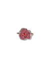 AS29 'BLOOM' DIAMOND PINK SAPPHIRE 18K ROSE GOLD SMALL FLOWER RING