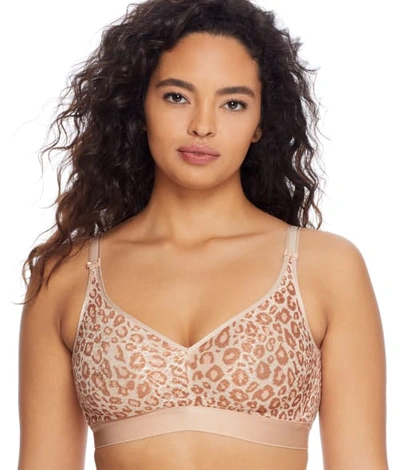 Chantelle C Magnifique Full Bust Wire Free Bra In Natural Leopard