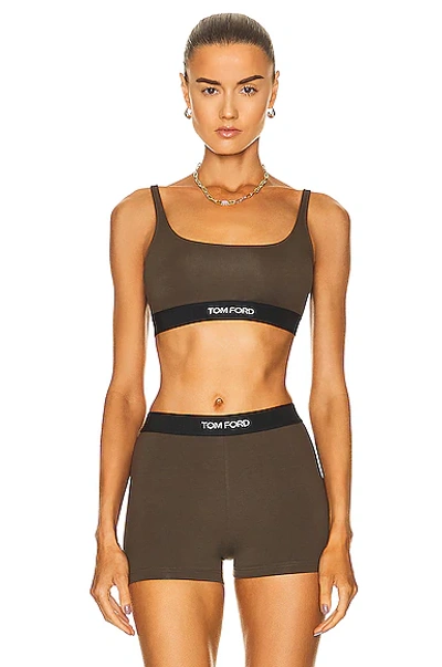 Tom Ford Bralette In Army Green