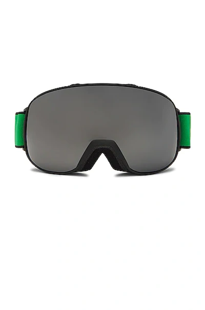 Bottega Veneta Bv1167s Ski Goggle Mask In Green-green-green