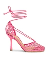 Bottega Veneta Stretch Lace-up Sandals In Azalea