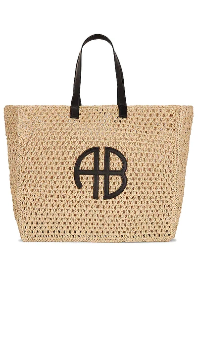 Anine Bing Large Rio Tote In Natural