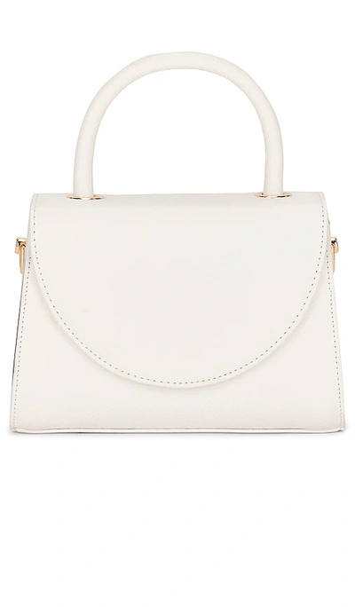 Olga Berg Sasha Top Handle Bag In White