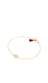 Shashi Evil Eye Pave Bracelet In Gold