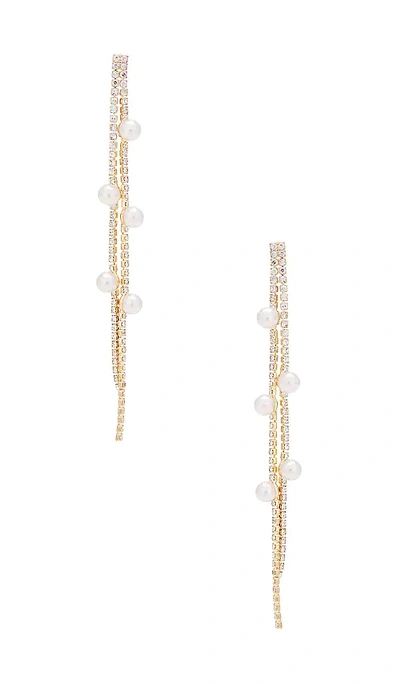 Shashi Particuliere Earring In Metallic Silver